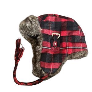 American Eagle Outfitters Trapper Aviator Plaid Hat Unisex Bottle Opener S